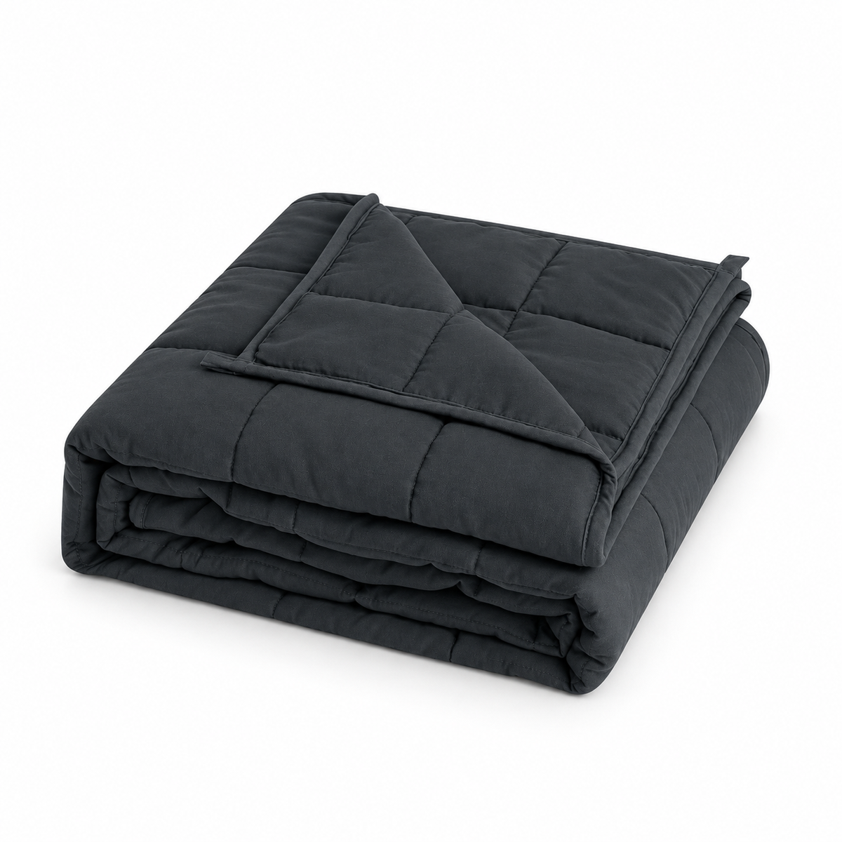 Couverture lestée incluse dans les packs, pliée sur fond blanc